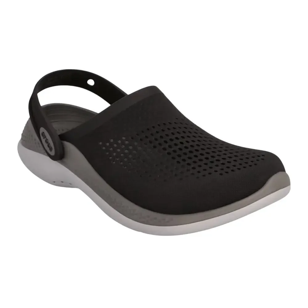 Crocs Literide 360 Clogs Kids 9 Black Slip On Water Shoes Comfort Summer Boys